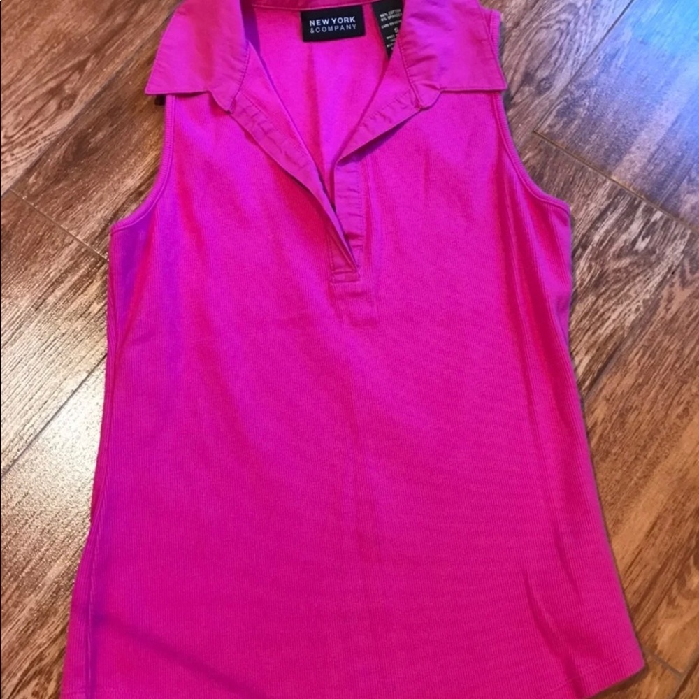 New York & Co. Pink Tank Top 
Size Small 4 - 6